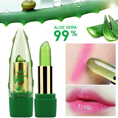 Lip Balm 99% Aloe Vera Color Changing With Temperature