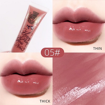 Lip Glaze/Gloss Transparent Caramel Coffee